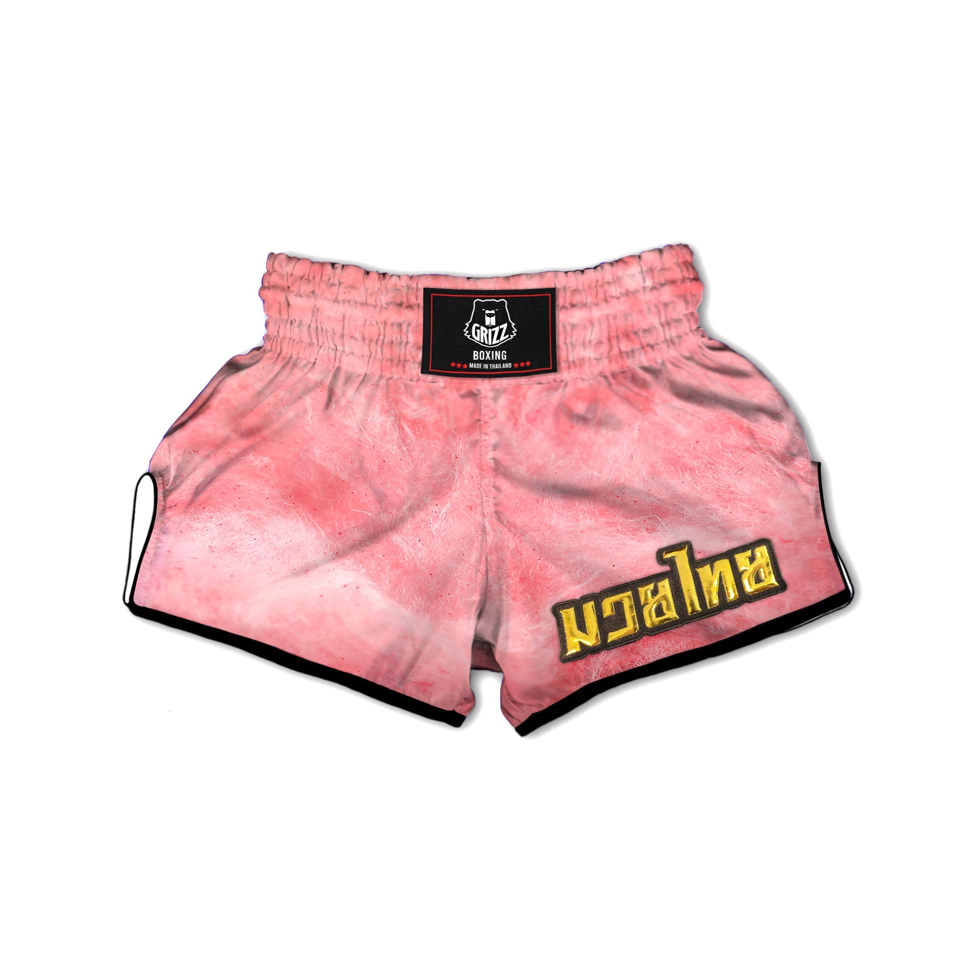 Cotton Candy Pink Print Muay Thai Boxing Shorts-grizzshop