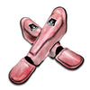 Cotton Candy Pink Print Muay Thai Shin Guards-grizzshop