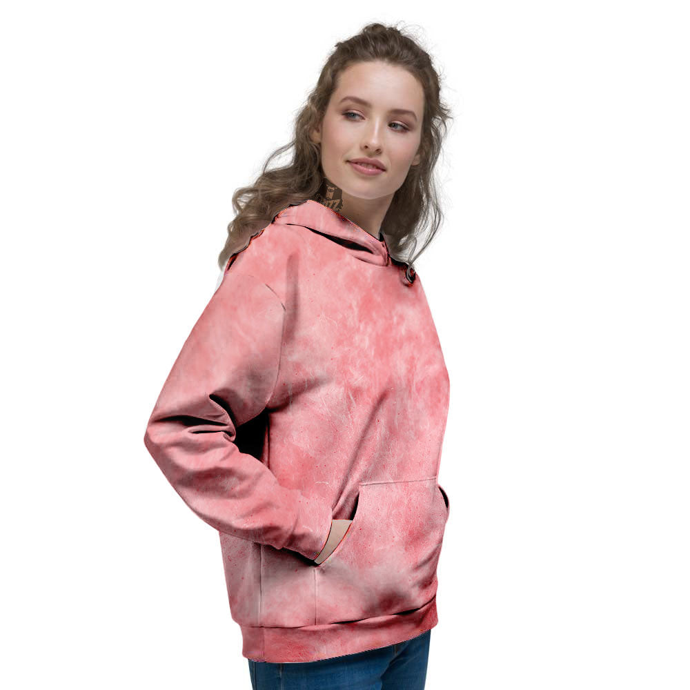 Cotton Candy Pink Print Women's Hoodie-grizzshop