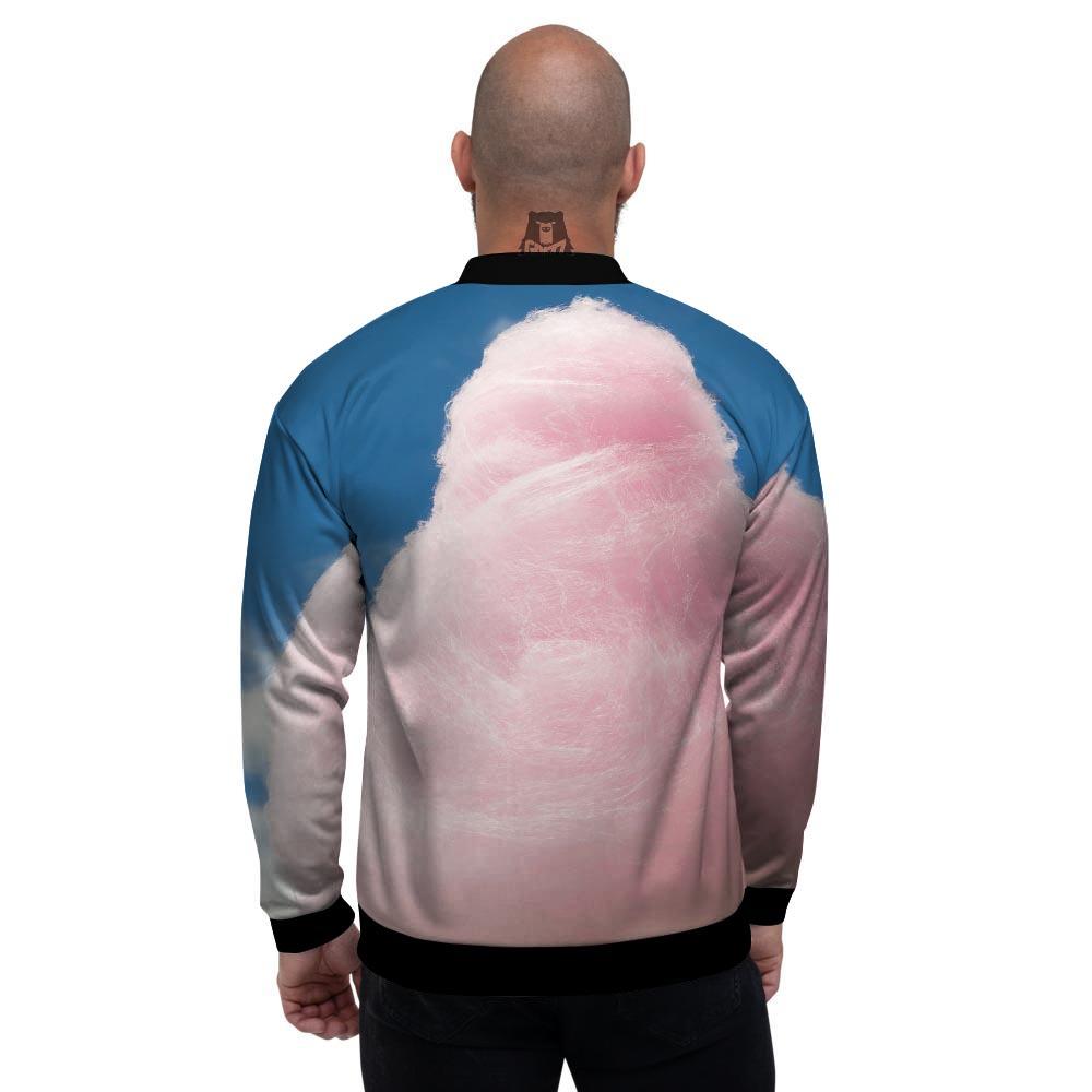 Cotton Candy Sweet Print Men's Bomber Jacket-grizzshop