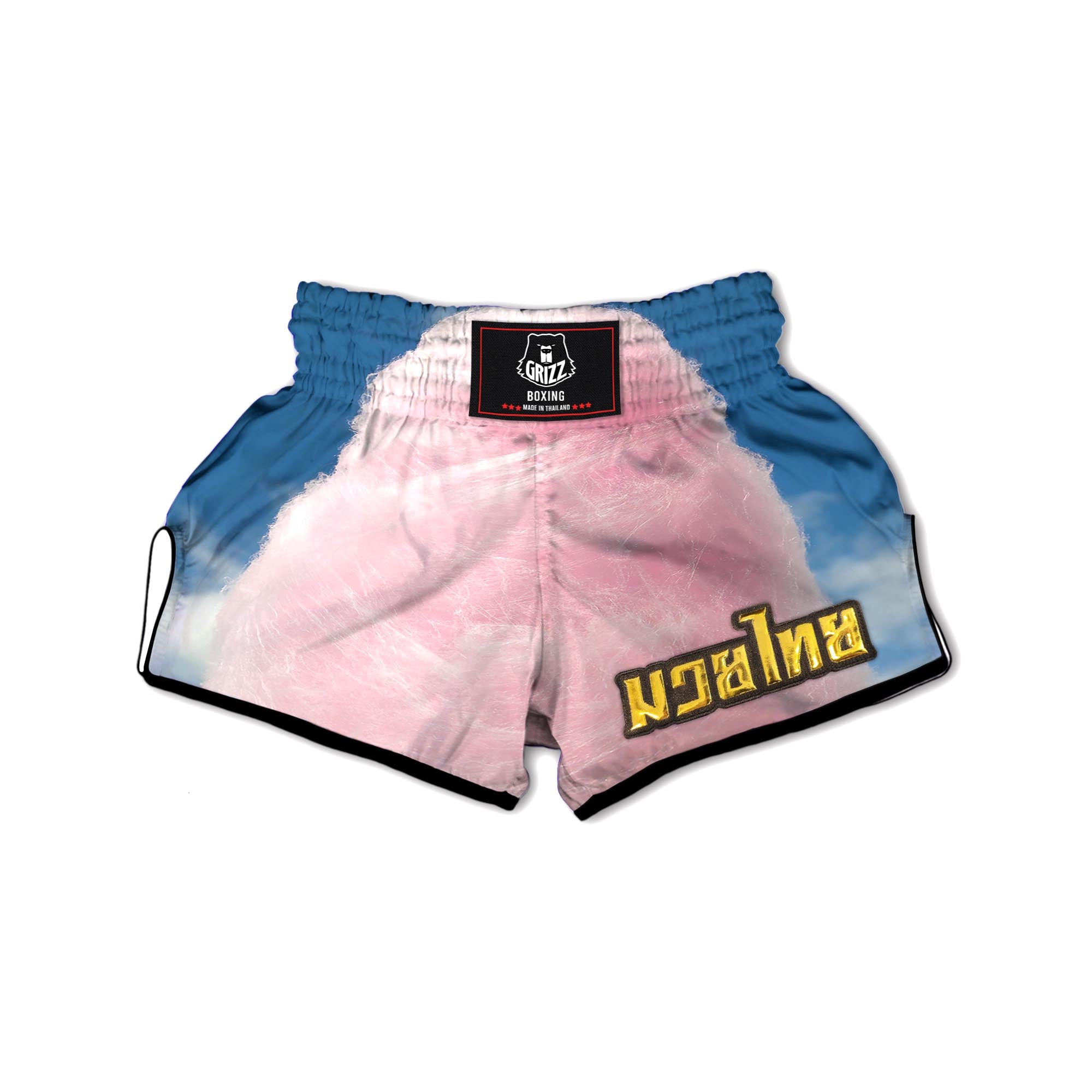 Cotton Candy Sweet Print Muay Thai Boxing Shorts-grizzshop