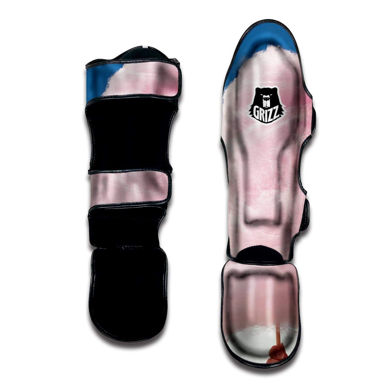 Cotton Candy Sweet Print Muay Thai Shin Guards-grizzshop