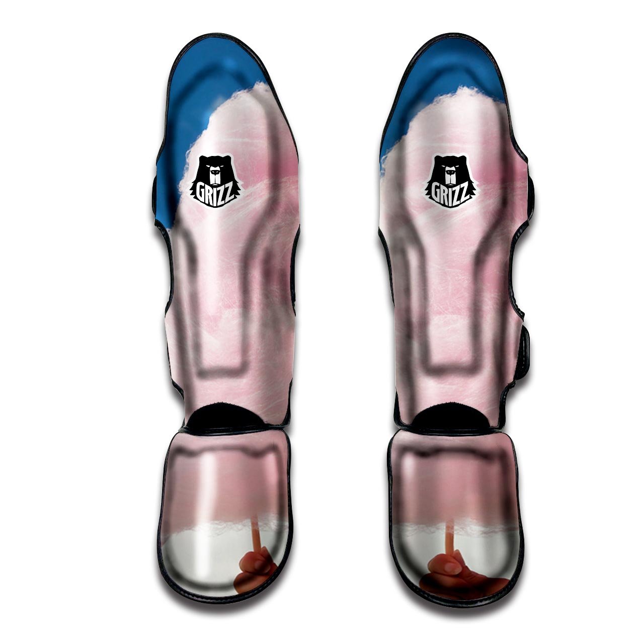 Cotton Candy Sweet Print Muay Thai Shin Guards-grizzshop