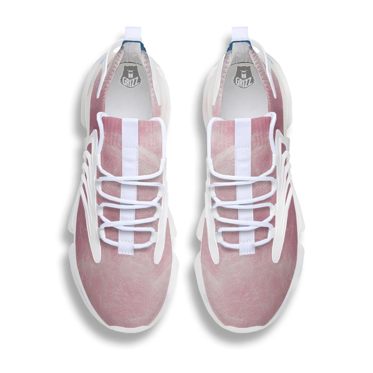 Cotton Candy Sweet Print White Gym Shoes-grizzshop
