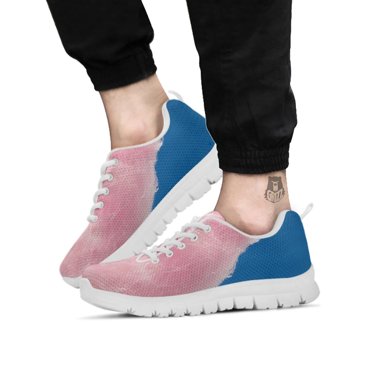Cotton Candy Sweet Print White Sneaker-grizzshop