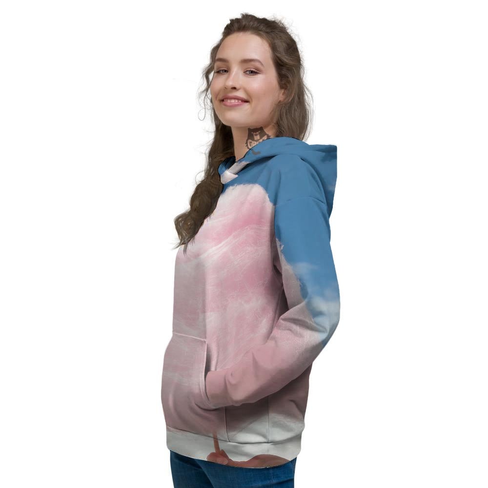 Cotton Candy Sweet Print Women's Hoodie-grizzshop