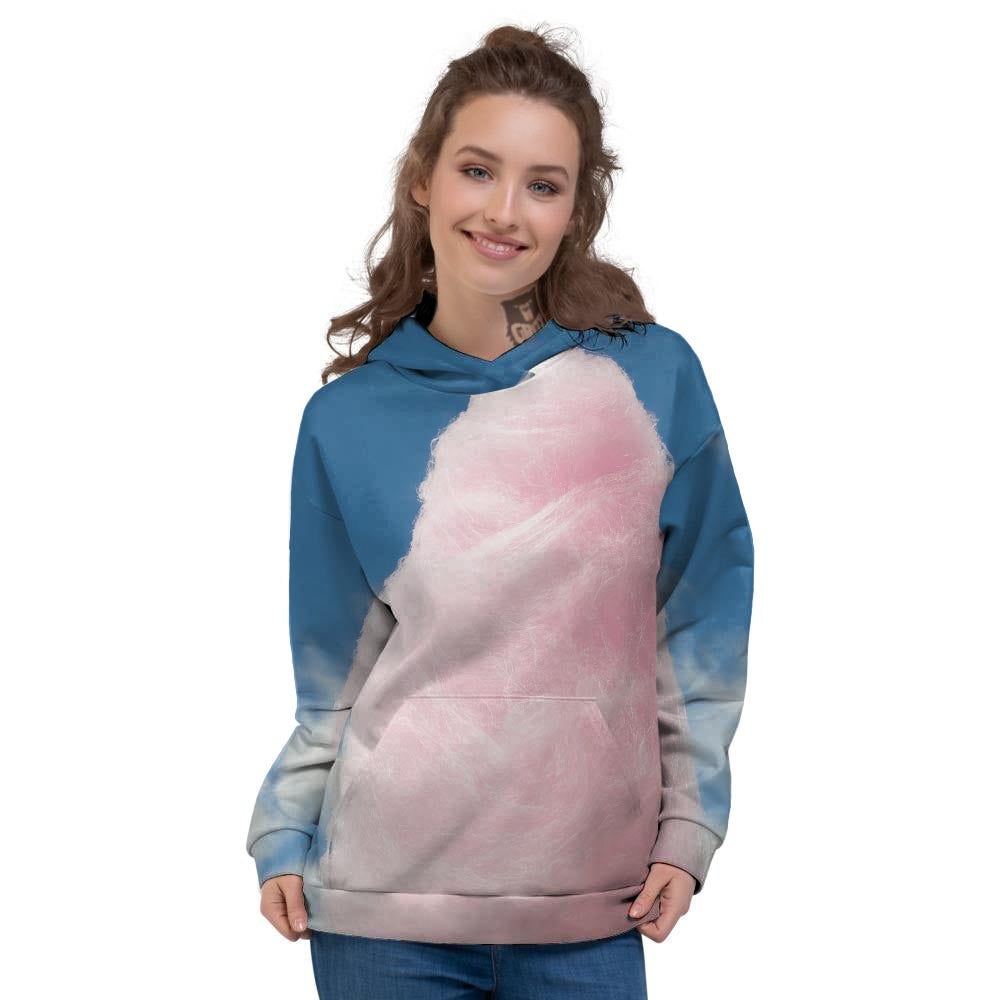 Cotton Candy Sweet Print Women's Hoodie-grizzshop