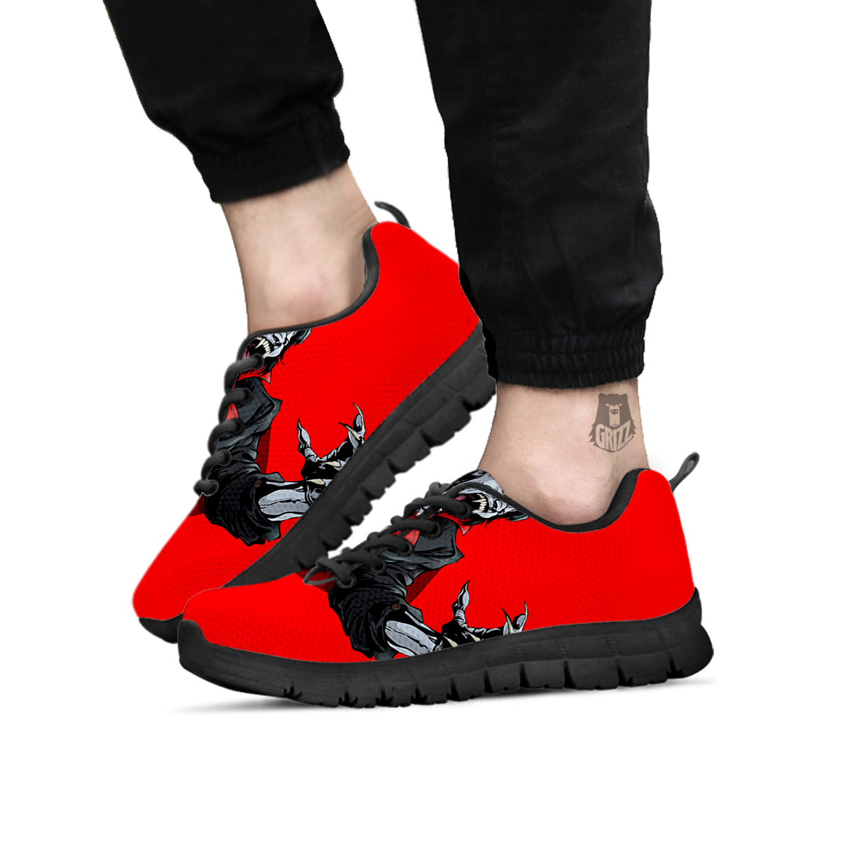 Count Dracula Print Black Sneaker-grizzshop