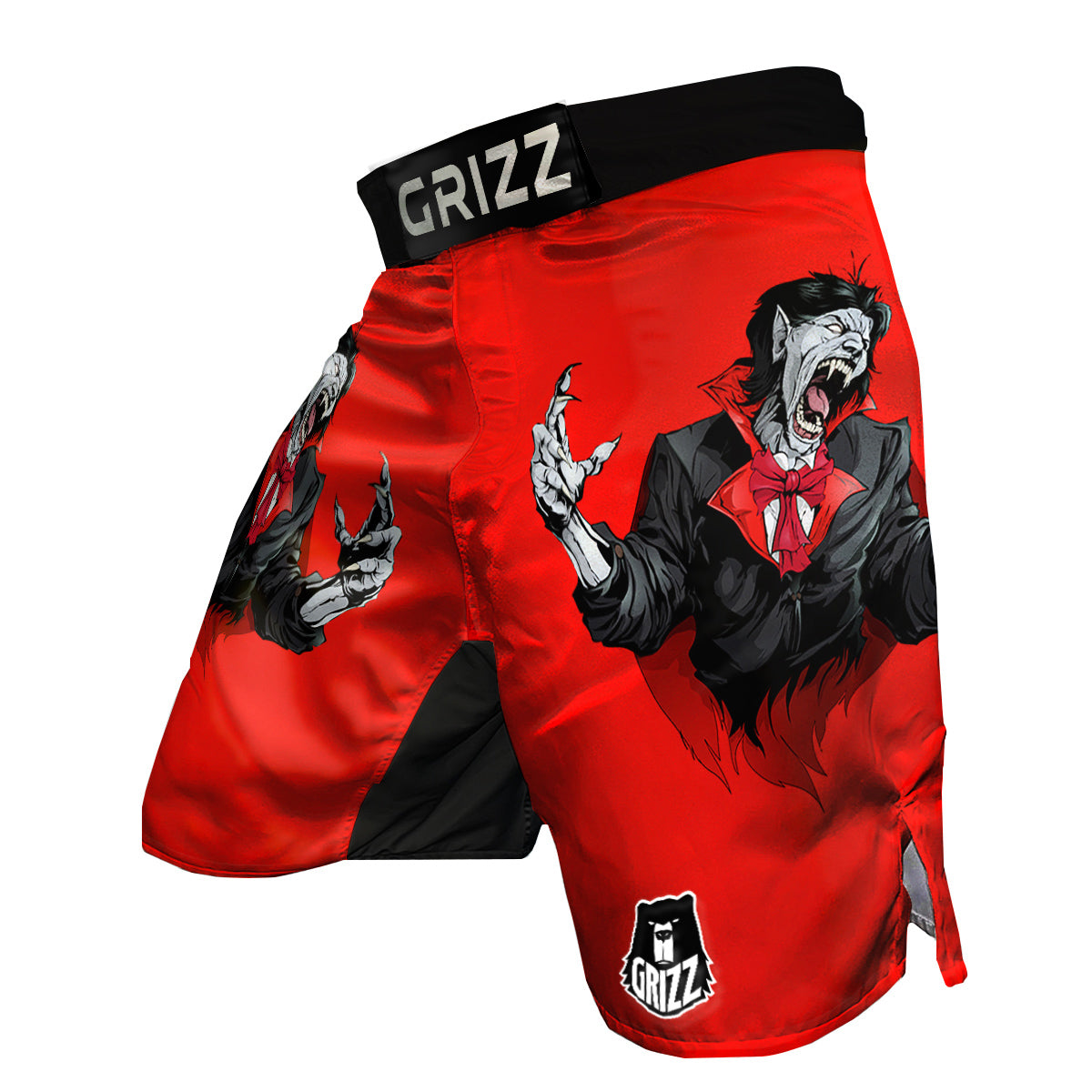 Count Dracula Print MMA Shorts-grizzshop