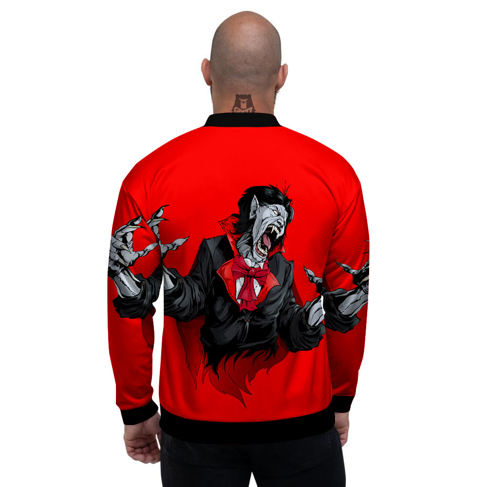 Count Dracula Print Men's Bomber Jacket-grizzshop