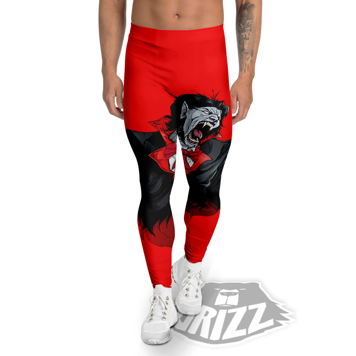 Count Dracula Print Men's Leggings-grizzshop