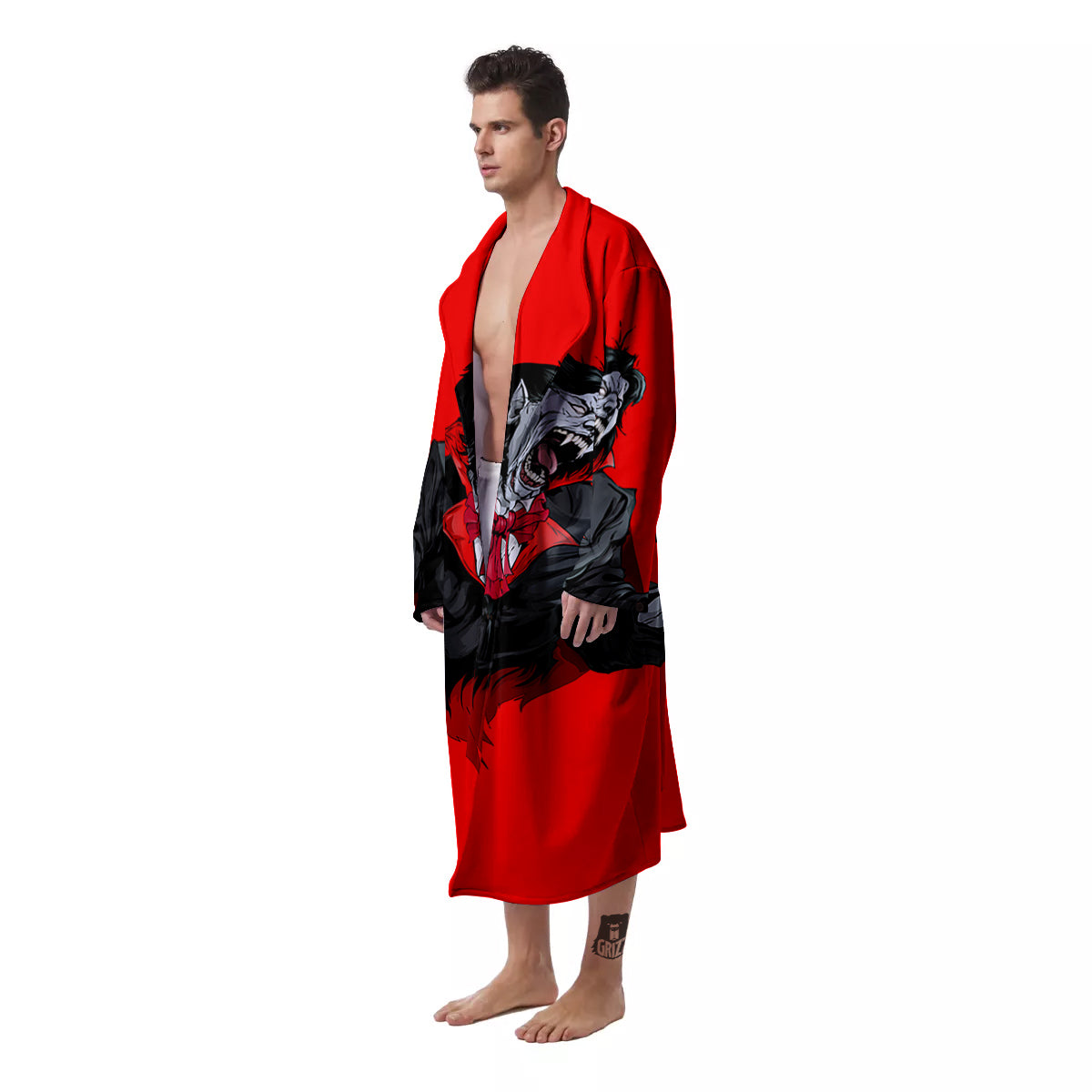 Count Dracula Print Men's Robe-grizzshop