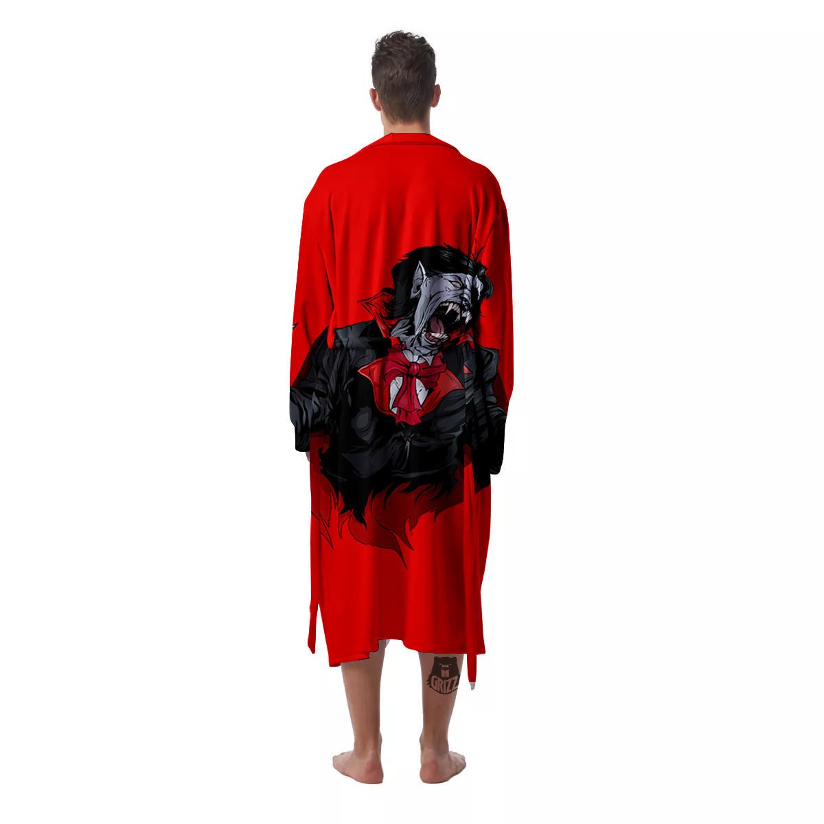 Count Dracula Print Men's Robe-grizzshop