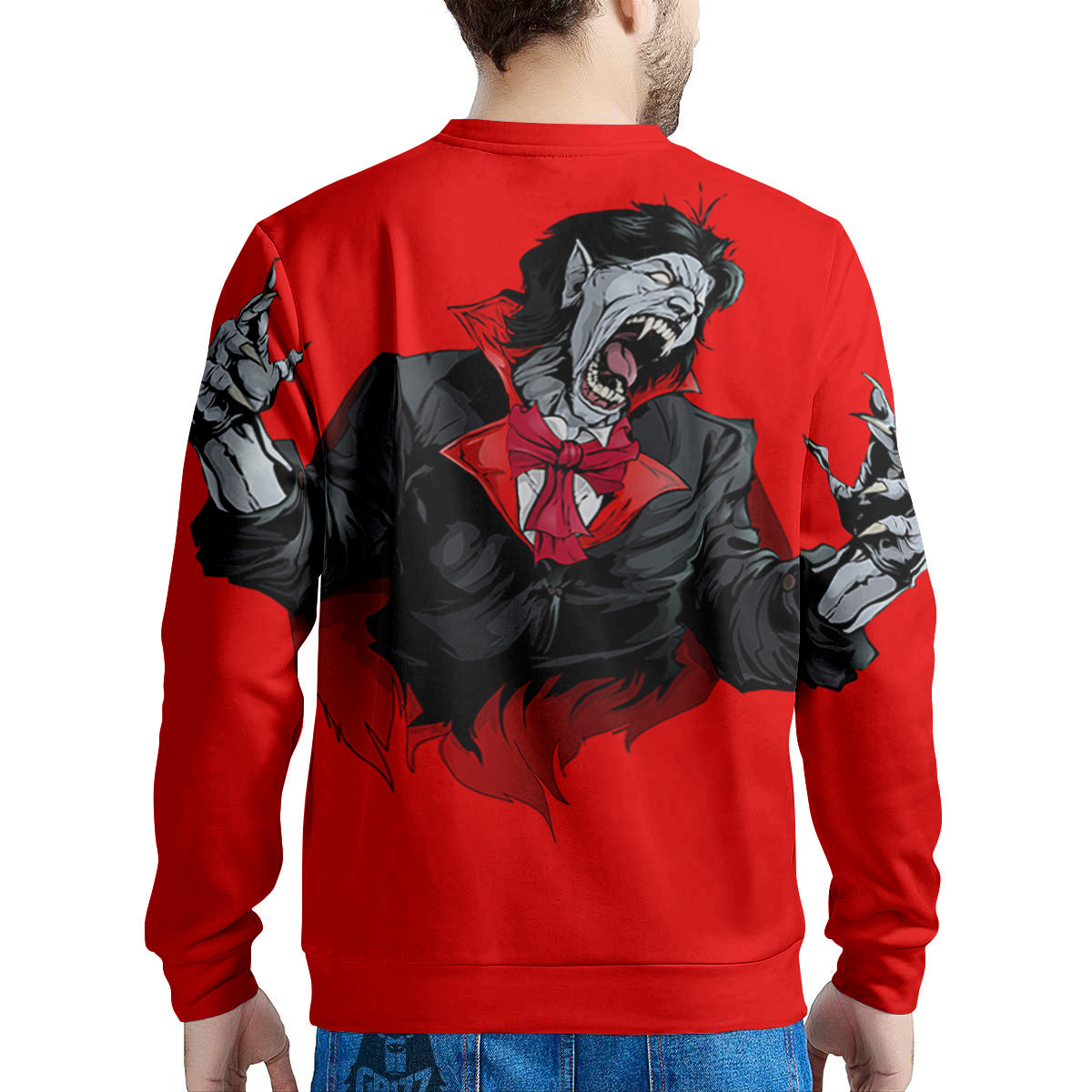 Count Dracula Print Men's Sweatshirt-grizzshop