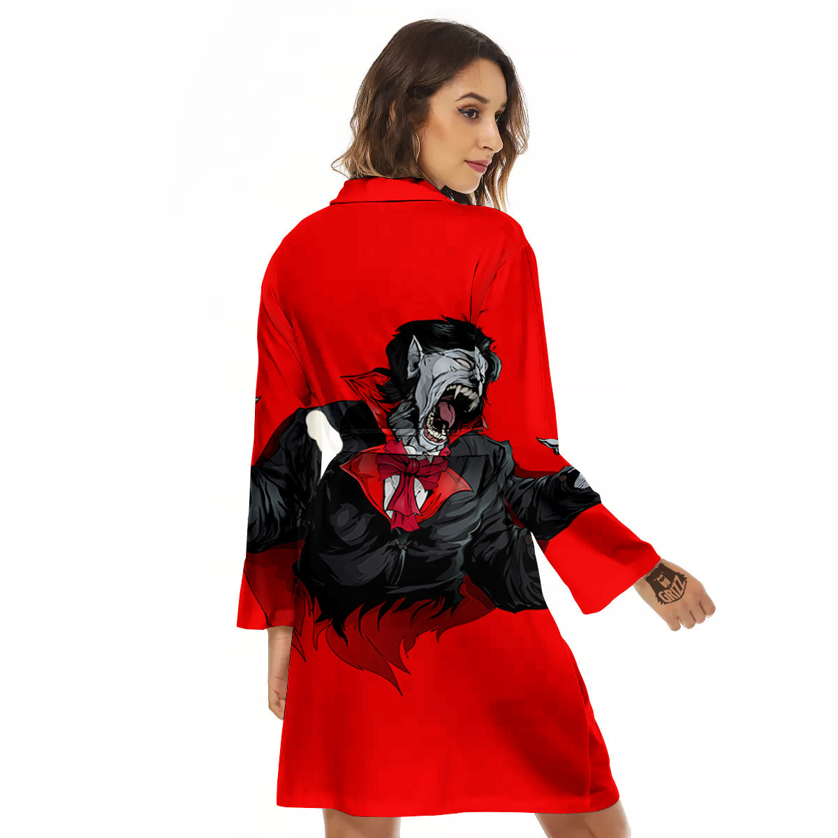 Count Dracula Print Women's Robe-grizzshop