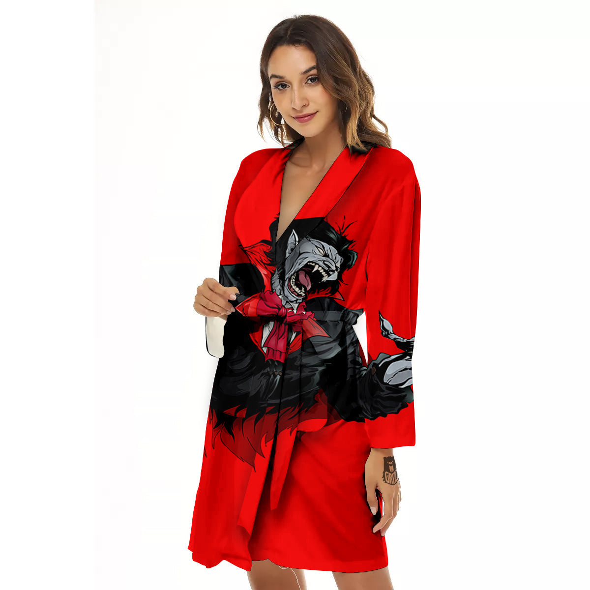 Count Dracula Print Women's Robe-grizzshop