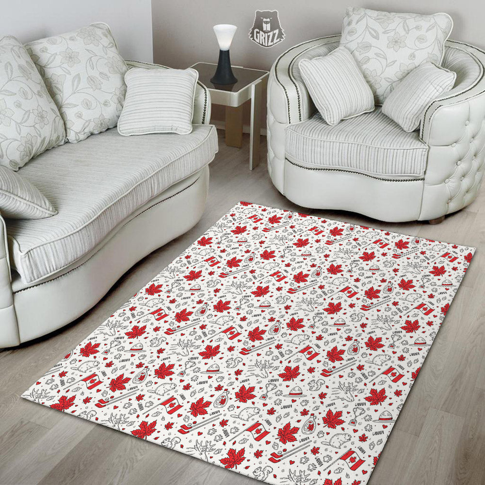 Country Canada Print Pattern Floor Mat-grizzshop