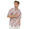 Country Canada Print Pattern Men's Short Sleeve Shirts-grizzshop