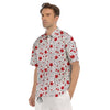 Country Canada Print Pattern Men's Short Sleeve Shirts-grizzshop