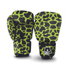 Cow Black And Lime Green Print Pattern Boxing Gloves-grizzshop