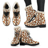 Cow Brown Pattern Print Comfy Winter Boots-grizzshop