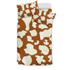Load image into Gallery viewer, Cow Brown Pattern Print Duvet Cover Bedding Set-grizzshop