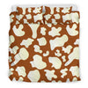 Load image into Gallery viewer, Cow Brown Pattern Print Duvet Cover Bedding Set-grizzshop