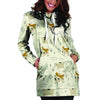 Cow Cute Print Hoodie Dress-grizzshop