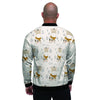 Cow Cute Print Men's Bomber Jacket-grizzshop