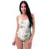 Cow Cute Print One Piece Swimsuite-grizzshop