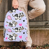 Cow Doodle Print Backpack-grizzshop