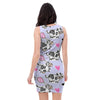 Cow Doodle Print Bodycon Dress-grizzshop