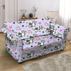 Cow Doodle Print Loveseat Cover-grizzshop