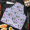 Cow Doodle Print Men's Apron-grizzshop