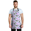 Cow Doodle Print Men's Apron-grizzshop