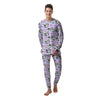 Cow Doodle Print Men's Pajamas-grizzshop