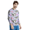 Cow Doodle Print Men's Sweatshirt-grizzshop