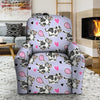 Cow Doodle Print Recliner Cover-grizzshop