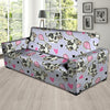 Cow Doodle Print Sofa Cover-grizzshop