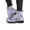 Cow Doodle Print Women's Boots-grizzshop