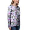 Cow Doodle Print Women's Sweatshirt-grizzshop