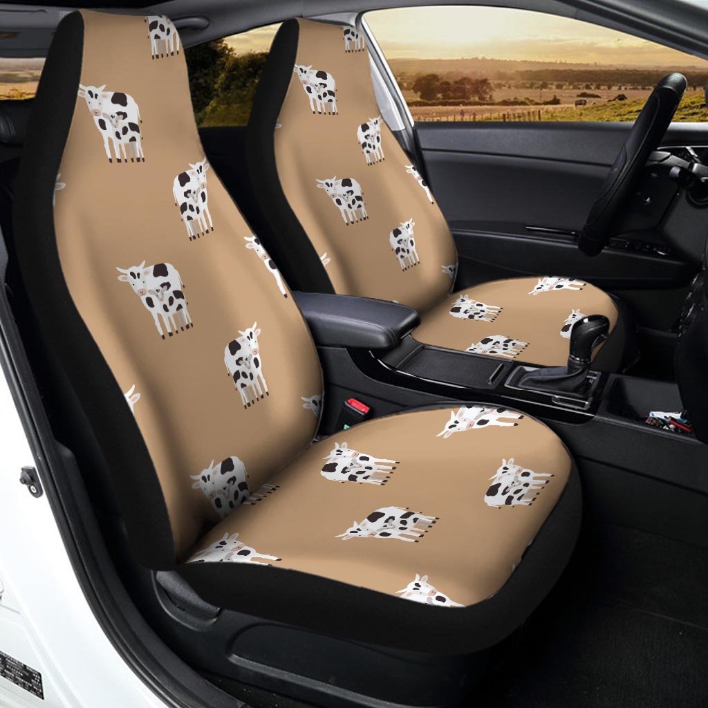 Cow Family Print Car Seat Covers-grizzshop