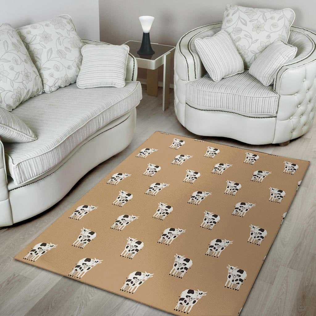 Cow Family Print Floor Mat-grizzshop