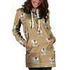 Cow Family Print Hoodie Dress-grizzshop