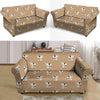 Cow Family Print Loveseat Cover-grizzshop