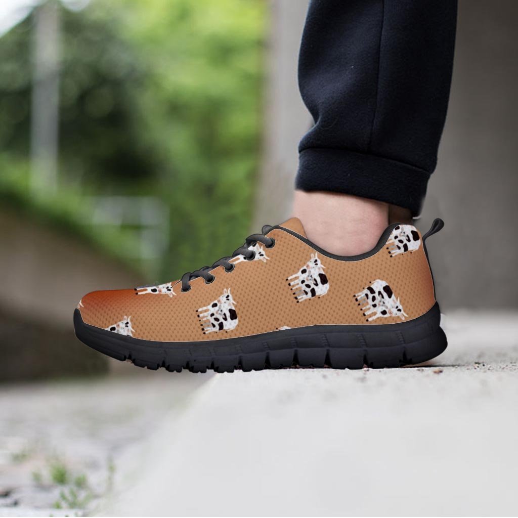 Cow Family Print Men's Sneakers-grizzshop