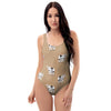 Cow Family Print One Piece Swimsuite-grizzshop