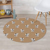 Cow Family Print Round Rug-grizzshop