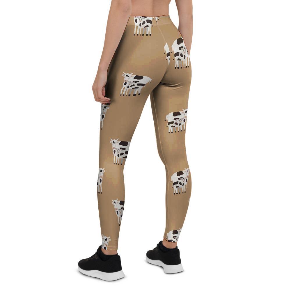 Cow Family Print Women's Leggings-grizzshop