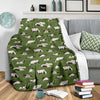 Cow Farm Pattern Print Blanket-grizzshop